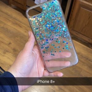 Glitter iPhone 8+ phone case